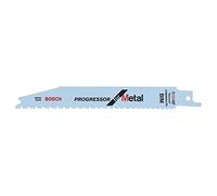 Bosch Professional 2 608 654 401 - Hoja de sierra sable S 123 XF - Progressor for Metal (pack de 2), Azul