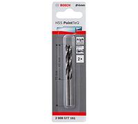 Bosch Professional 2 brocas helicoidal HSS PointTeQ, para metal, 4 x 43 x 75 mm, accesorio de taladro, 2 unidades.