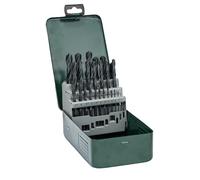 Bosch Professional 2607019446 - Set con 25 brocas HSS-R para metal, Verde, Amarillo