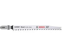 Bosch Hojas de sierra de calar Expert Wood 2-side clean T 308 B, 3 unidades, madera blanda, 117 mm