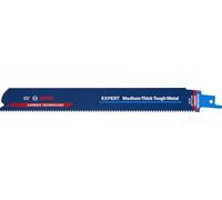 Bosch Professional 3x Hojas de sierra sable Expert ‘Medium-Thick Tough Metal’ S 1155 HHM (para Acero resistente, Láminas de acero inoxidable, Longitud 225 mm, accesorios Sierra sable)
