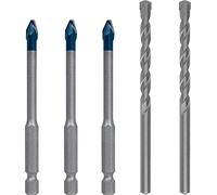 Bosch Professional Set de brocas Expert HEX-9 HardCeramic 5 piezas Ø6 mm 100/100/90/90/90