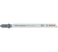 Bosch Professional 5 x Hojas de sierra de calar T 101 BRF Clean for Hard Wood (para Madera dura, corte recto, accesorios Sierra de calar)
