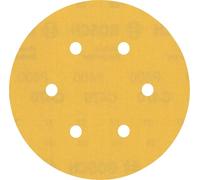 Bosch Professional 5 x Lijas Expert C470 con 6 agujeros, para Madera dura, Pintura sobre madera, 150 mm, Grano 400, Accesorios Lijadora excéntrica