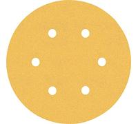Bosch Professional 50 x Lijas Expert C470 con 6 agujeros, para Madera dura, Pintura sobre madera, 150 mm, Grano 120, Accesorios Lijadora excéntrica