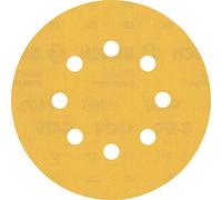 Bosch Professional 50 x Lijas Expert C470 con 8 agujeros, para Madera dura, Pintura sobre madera, 125 mm, Grano 400, Accesorios Lijadora excéntrica