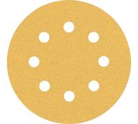 Bosch Professional 5x Lijas Expert C470 con 8 agujeros (para Madera dura, Pintura sobre madera, Ø 115 mm, grano 80, accesorios Lijadora excéntrica)