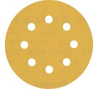 Bosch Professional 5x Lijas Expert C470 con 8 agujeros (para Madera dura, Pintura sobre madera, Ø 115 mm, grano 320, accesorios Lijadora excéntrica)