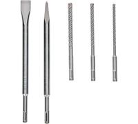 Bosch Professional Accessories SDS-Plus - Juego de puntas y cinceles de 5 piezas