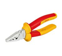 Bosch Alicate de crimpado aislado VDE 180 mm, rango 0,25–16 mm², certificado hasta 1000 V