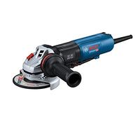 Bosch Professional amoladora angular GWS 17-125 PS (interruptor PROtection, filtro para polvo, empuñadura auxiliar antivibración, cubierta protectora, cubierta protectora de separación)