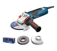Bosch Amoladora angular GWS 19-125 CIE 1900W con empuñadura auxiliar y cubierta protectora
