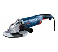 Bosch Professional amoladora angular GWS 24-230 PZ (potencia 2400 W, incl. llave de dos agujeros, brida, tuerca de apriete, cubierta protectora, empuñadura auxiliar)