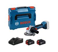 Bosch Professional Amoladora angular inalámbrica GWX 18V-8 - 18 V - 125 mm con 2 baterías GBA de 4,0 Ah + GAL 1840 L X-LOCK