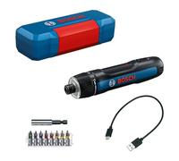 Bosch Professional Atornillador a batería Bosch GO 3 (incl. set de 8 puntas, portapuntas, cable USB-C, minimaletín)