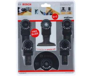 Bosch Professional Bosch Starlock - Juego de 6 cuchillas oscilantes para cortar madera y metal