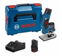Bosch Professional Cortabordes GKF 12V-8 con 2 baterías de 3,0 Ah en L-boxx