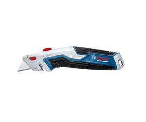 Bosch Professional cúter universal para cortar moqueta con cuchilla y compartimento para cuchillas en el mango (incl. 3 cuchillas trapezoidales)