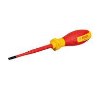 Bosch Professional Destornillador VDE SL/PZ1x100 – Certificado hasta 1000 V, aislado con TPE