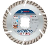 Bosch Professional Disco de diamante universal (X-LOCK, diámetro de 115 mm, diámetro de perforación de 22,23 mm, ancho de corte de 2 mm), Na, Ø 115 mm