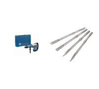 Bosch Professional GBH 12-52 D - Martillo perforador combinado (19 J, Ø máx. hormigón 52 mm, SDS max, en maletín) + Set SDS-MAX: 2 Punteros, 2 Cincel.Autoafilab