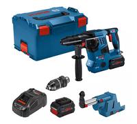 Bosch Professional GBH 18V-28CF con aspirador GDE 18V-16, 2 baterías ProCore 8.0Ah y Cargador