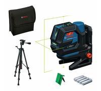 Bosch Láser combinado GCL 12V-50-22 CG 50 m, receptor, doble fuente de alimentación, soporte RM 20