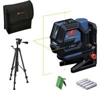 Bosch Professional GCL 12V-50-22 CG: Nivel láser combinado, alcance de hasta 50 metros, doble fuente de alimentación, soporte RM20, trípode BT 150