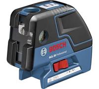 Bosch Professional GCL 25 - Nivel Láser Combinado (Alcance 10 m, 2 Líneas + 5 Puntos, Láser Rojo, Trípode, con Funda, en Caja), Negro/Azul