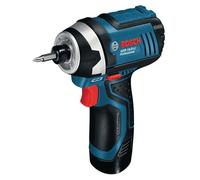 Bosch Professional GDR 12V-105 Atornillador de impacto + 2 baterías 2.0Ah + LBOXX