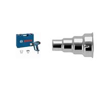 Bosch Professional GHG 23-66 - Decapador (2300 W, temperatura regulable 50-650°, pantalla digital, 10 flujos, 2 accesorios, en maletín) + Bosch 1 609 201 647 - Boquilla reductora, 14 mm, pack de 1