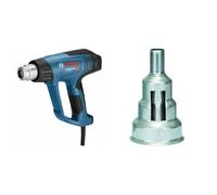 Bosch Professional GHG 23-66 - Decapador (2300 W, temperatura regulable 50-650°, pantalla digital, 10 flujos, 2 accesorios, en maletín) + Bosch 1 609 201 797 - Boquilla reductora - 9 mm (pack de 1)