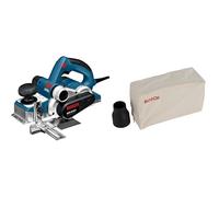 Bosch Professional GHO 40-82 C - Cepillo eléctrico (14000 rpm, profundidad hasta 4 mm, velocidad constante, en maletín) + Bosch Professional Bolsa de polvo para cepillo manual