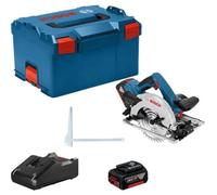 Bosch Professional GKS 18V-57 G Sierra circular inalámbrica con 2 baterías de 4.0Ah