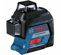 Bosch Professional Nivel láser GLL 3-80 – láser rojo, interior, alcance 30 m, 4 pilas AA, maletín