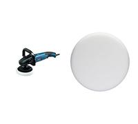 Bosch Professional GPO 14 CE - Pulidora (1400 W, Soft Start, vel. regulable, en caja) + Bosch 2 608 612 024 - Esponja de pulido, diámetro 170 mm, color blanco