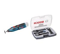 Bosch Professional GRO 12V-35 - Miniherramienta a batería (sin batería, en caja) + Juego de cuchillas de corte por inmersión (4 piezas, madera y metal sin templar, Starlock Max, accesorios)