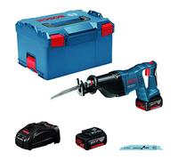 Bosch Professional Sierra sable GSA 18 V-LI 2x5.0 Ah 2.400-2.700 cpm control velocidad en L-BOXX