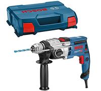 Bosch Taladro percutor GSB 20-2, 850 W, 2 vel, 3000 rpm, Ø hormigón 18 mm, set 7 brocas, maletín
