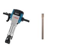 Bosch Professional GSH 27 VC - Martillo demoledor (62 J, Hex 28 mm, Vibration Control, en caja) + Cincel plano con inserción hexagonal de 28 mm 400 x 36 (pack 1)