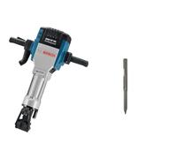 Bosch Professional GSH 27 VC - Martillo demoledor (62 J, Hex 28 mm, Vibration Control, en caja) + Cincel puntiagudo con inserción hexagonal de 28 mm 400 (pack 1), Gris