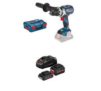 Bosch Professional GSR 18V-110 C (Brushless, 110 Nm, Ø máx. tornillo 12 mm, conectable) + Set baterías de litio + cargador (1 batería ProCORE18V 5.5 Ah + 1 batería ProCORE18V 4.0 Ah + GAL 1880 CV)