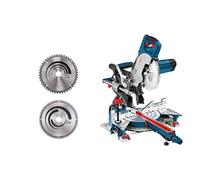 Bosch Professional ingletadora telescópica GCM 8 SJL (Ø del disco de sierra: 216 mm, incl. 1 disco de corte Standard, 1 disco de sierra Optiline Wood - Set exclusivo de Amazon