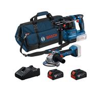 Kit bosch 18v amolador martillo+ 2 baterias 4ah+ cargador