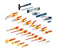 Bosch Professional Juego mixto de herramientas manuales 37 piezas (21 VDE, 16 adicionales) en L-BOXX