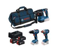 Bosch Professional Kit Combo 3 Herramientas 18V con 3 Baterías 5.0Ah y Cargador
