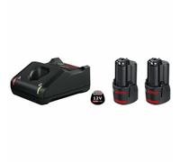 Bosch Professional Kit de Batería GAL 12V-40 con 2 Baterías de 2.0 Ah y Cargador