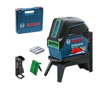 Bosch Professional Nivel láser GCL 2-15 G, láser verde, alcance 15 m, puntos de plomada, maletín
