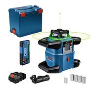 Bosch Professional Nivel láser giratorio sistema de 18V GRL 650 CHVG (láser verde, nivelación exterior, función aplicación, alcance: 650 m, en L-boxx)