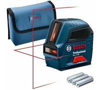 Bosch Professional Nivel láser GLL 2-10 (láser rojo, alcance: hasta 10 m, 3 pilas AA, estuche)